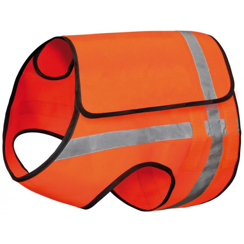 Gilet de sécurité pour chien orange