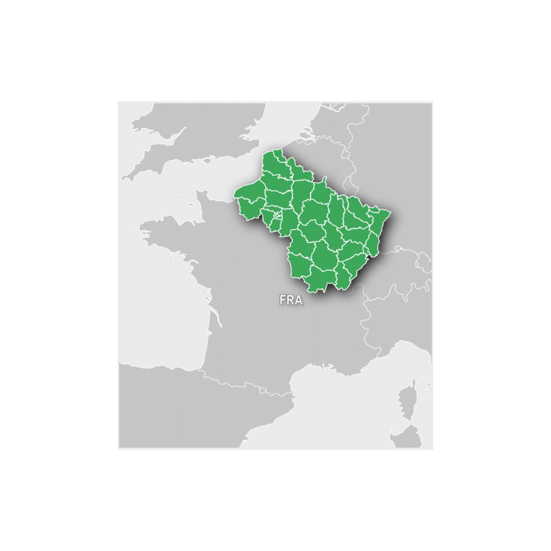 Carte TOPO France V6 Nord Est - GARMIN
