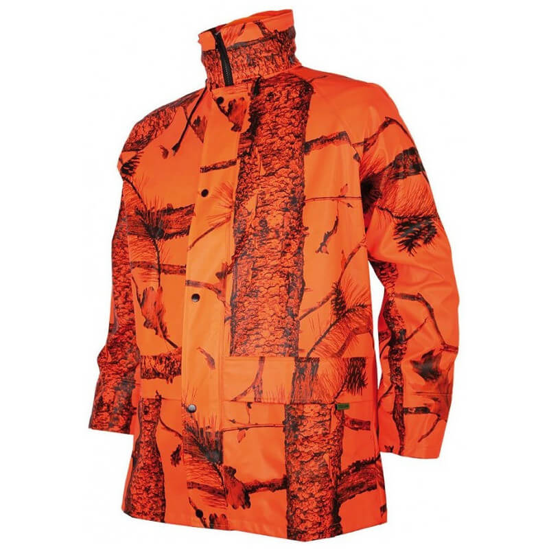 veste de pluie camo orange treeland