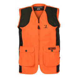 Gilet traque enfant - Orange/Kaki - PERCUSSION