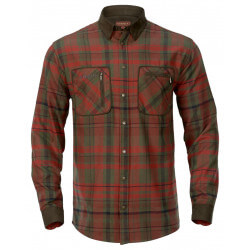 Chemise Pajala Red Autumn Check - HARKILA